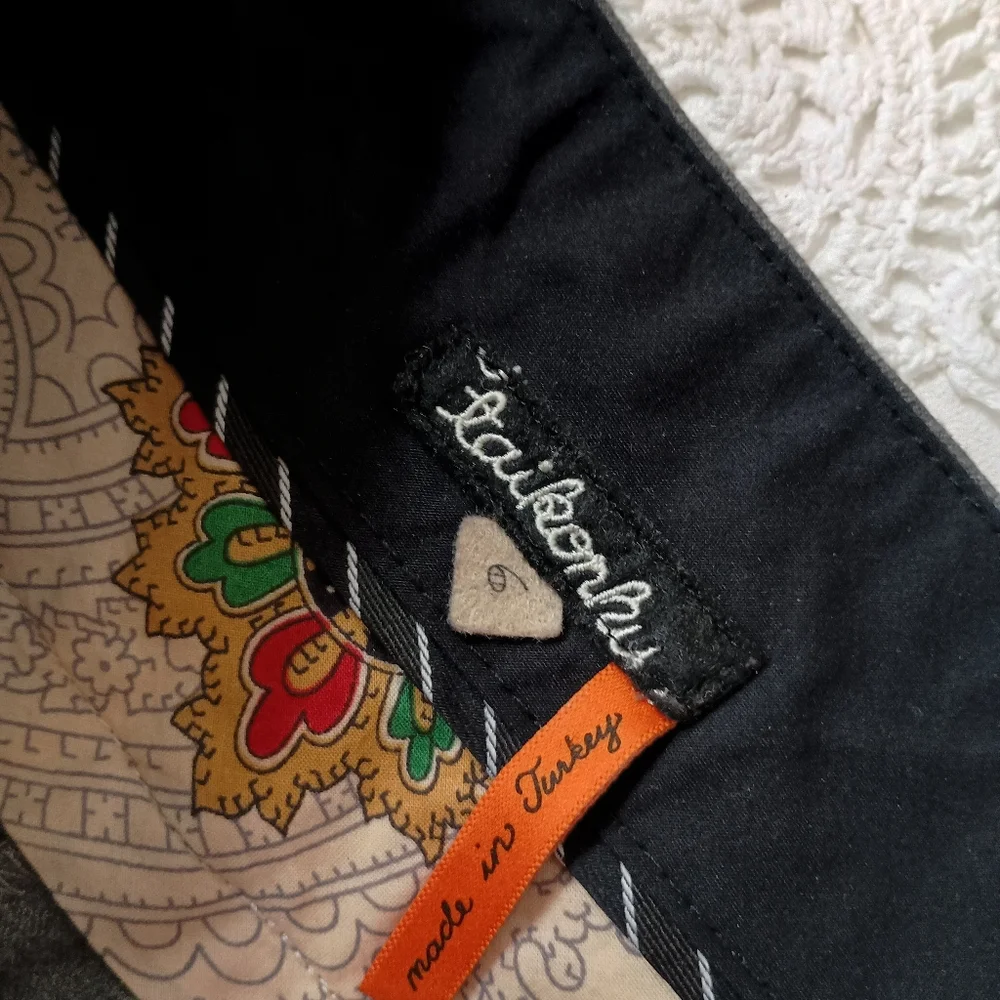 Anthropologie Gray Wide Leg Pants - Picture 6 of 9